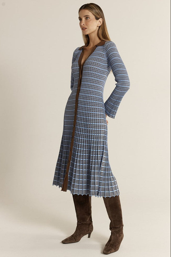 Nesta Check Knit Dress