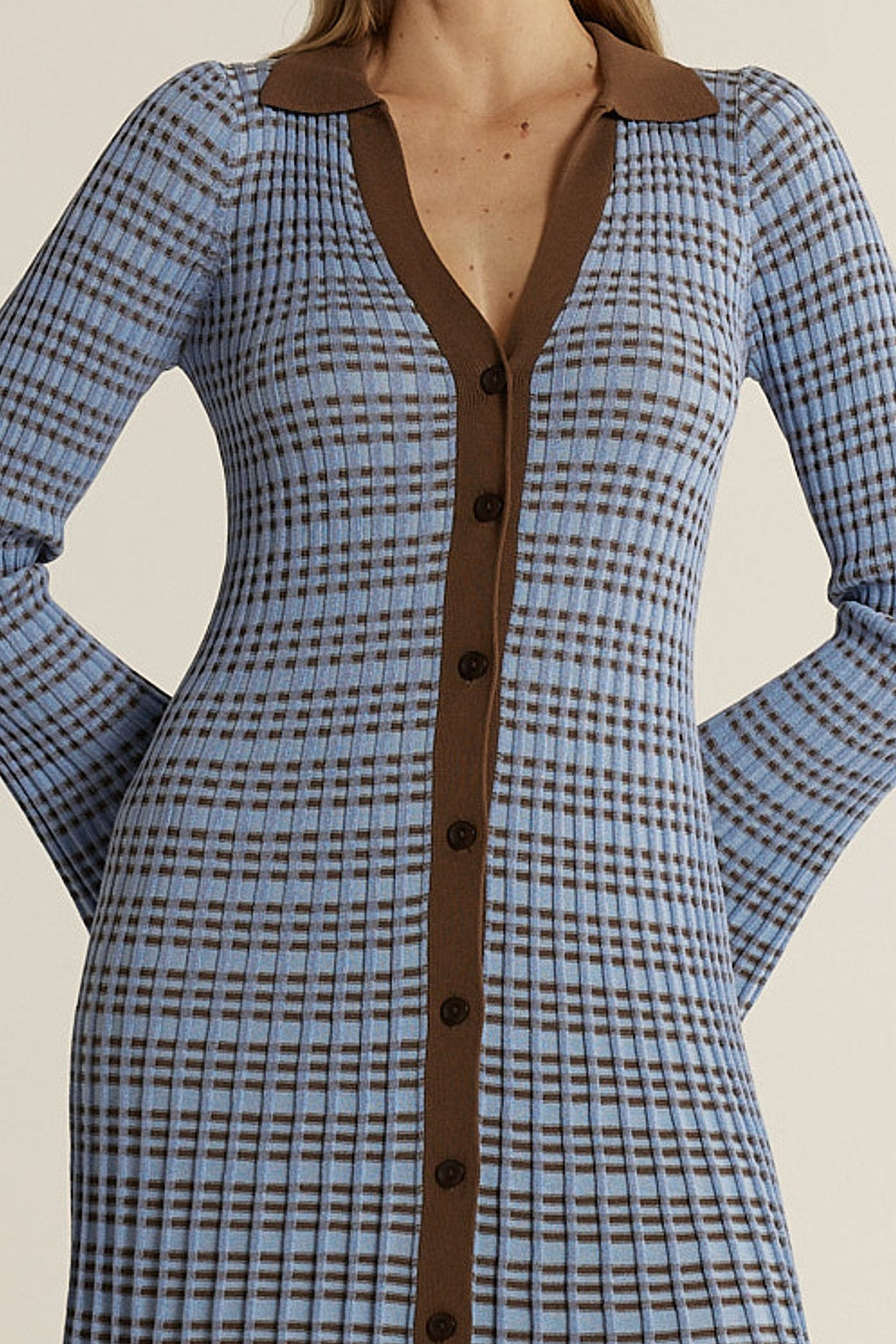 Nesta Check Knit Dress