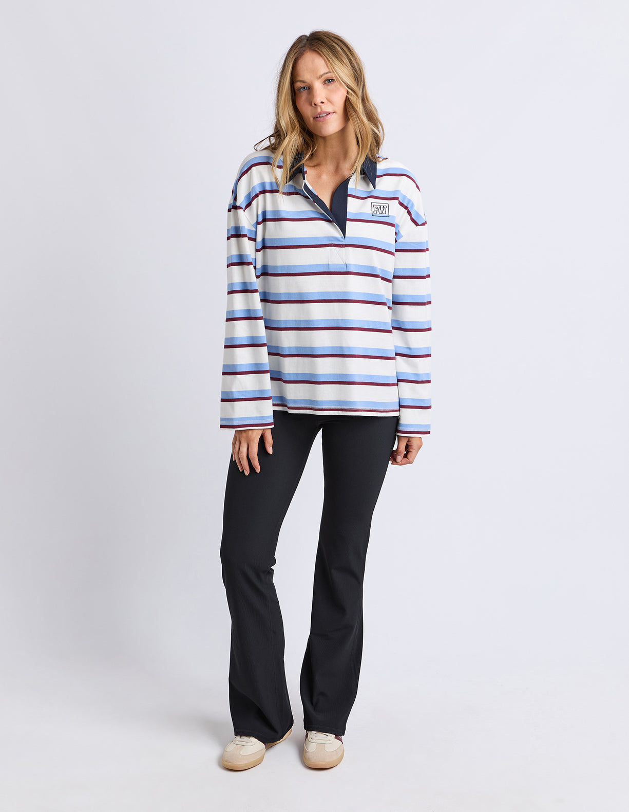 Cindy Stripe Rugby Top