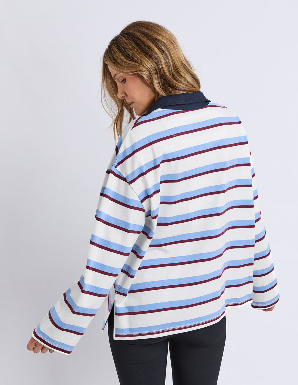 Cindy Stripe Rugby Top