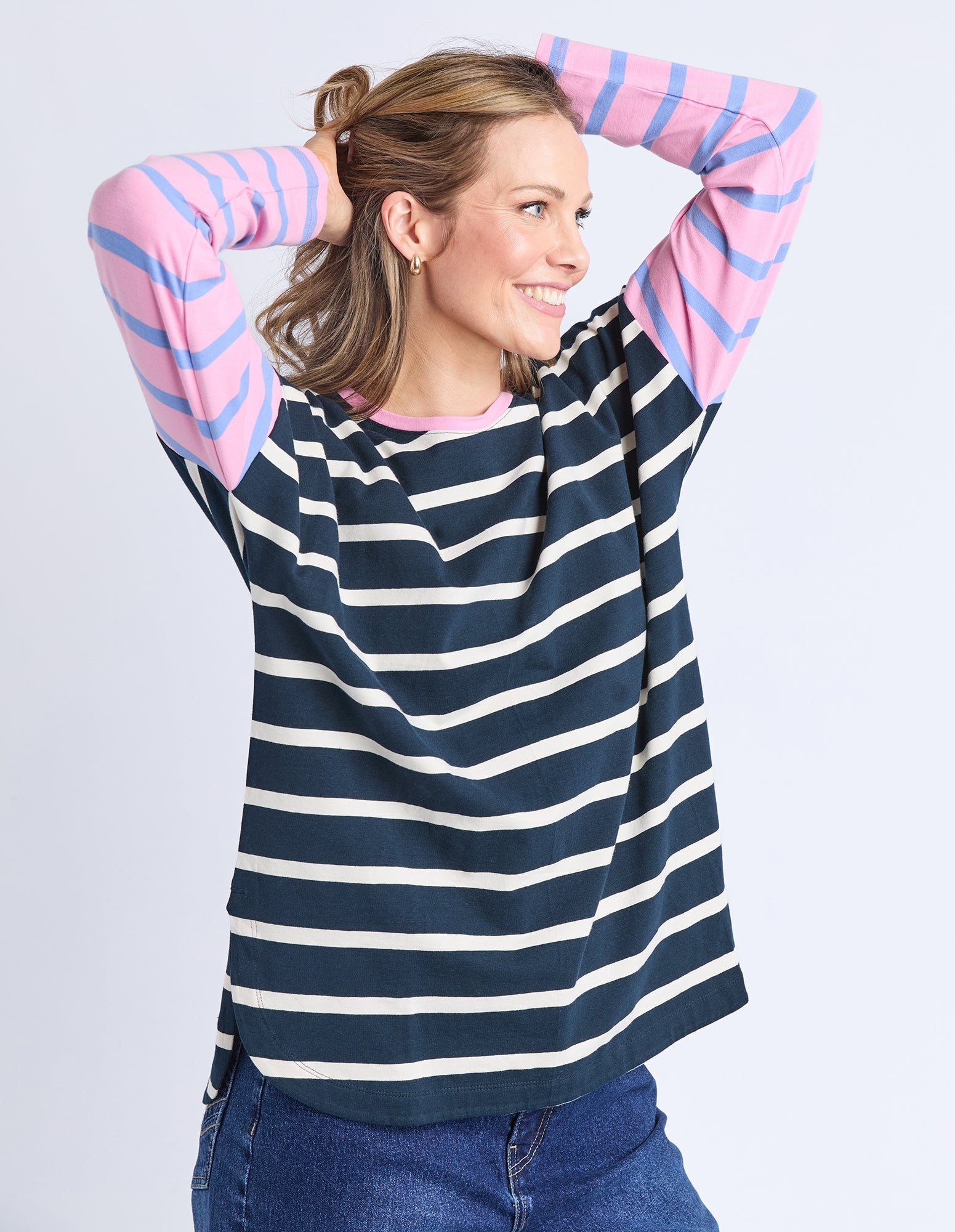 Marta Stripe Long Sleeve Tee