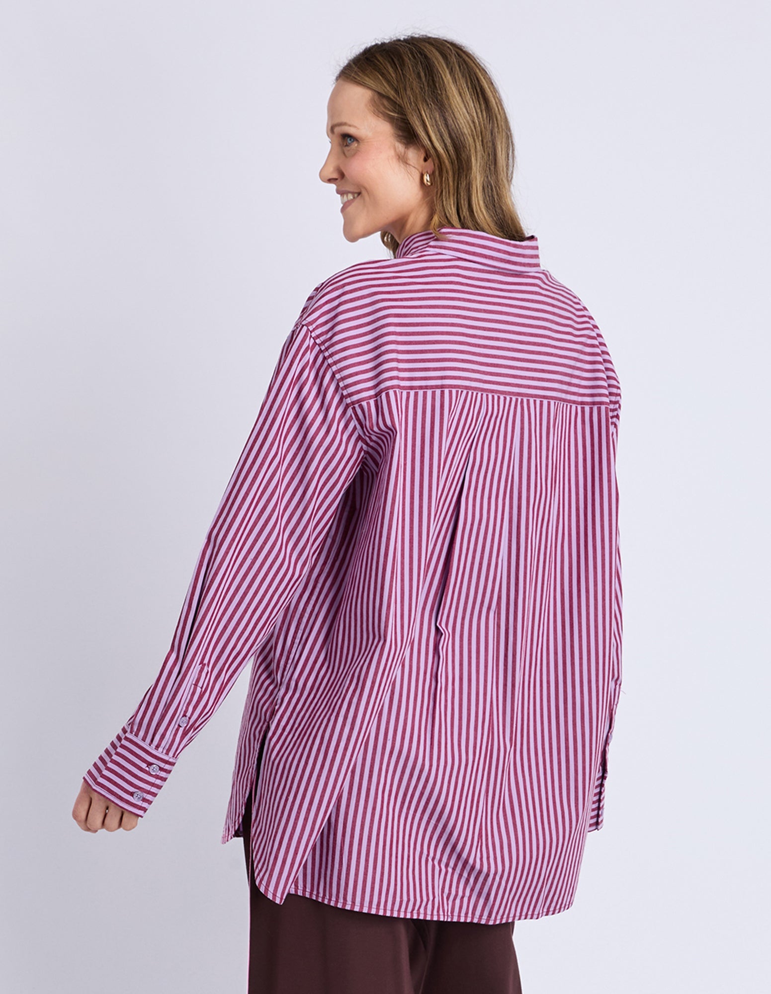 Lila Stripe Shirt