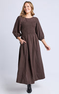 Nora Shirred Dress