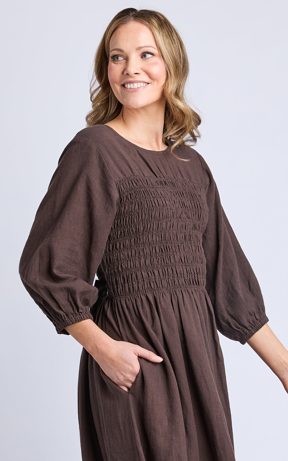 Nora Shirred Dress