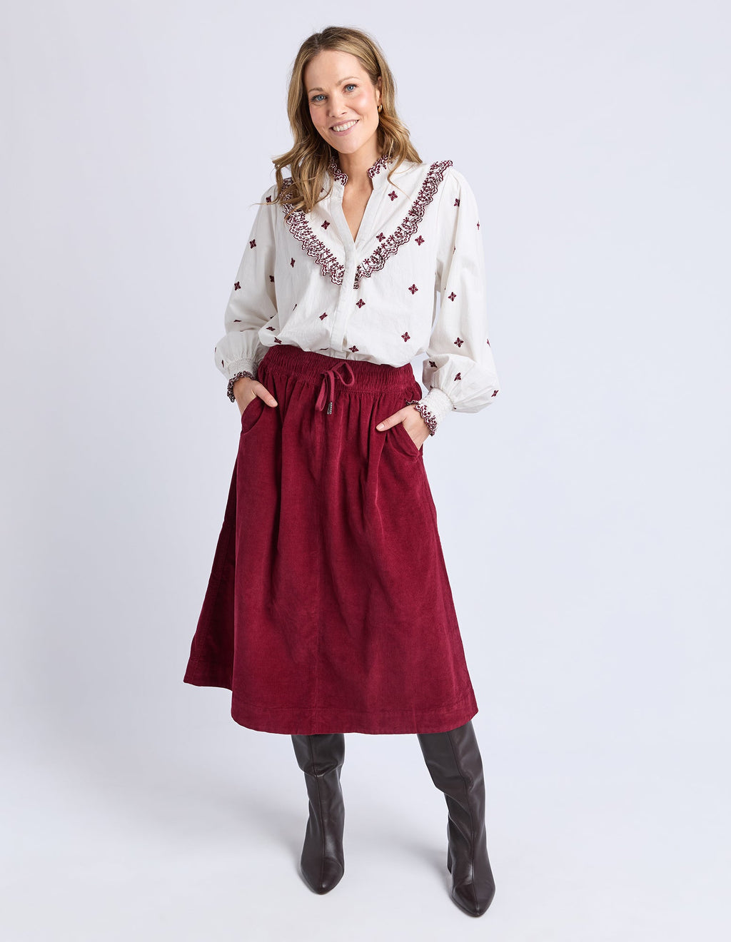 Winnie Cord Skirt