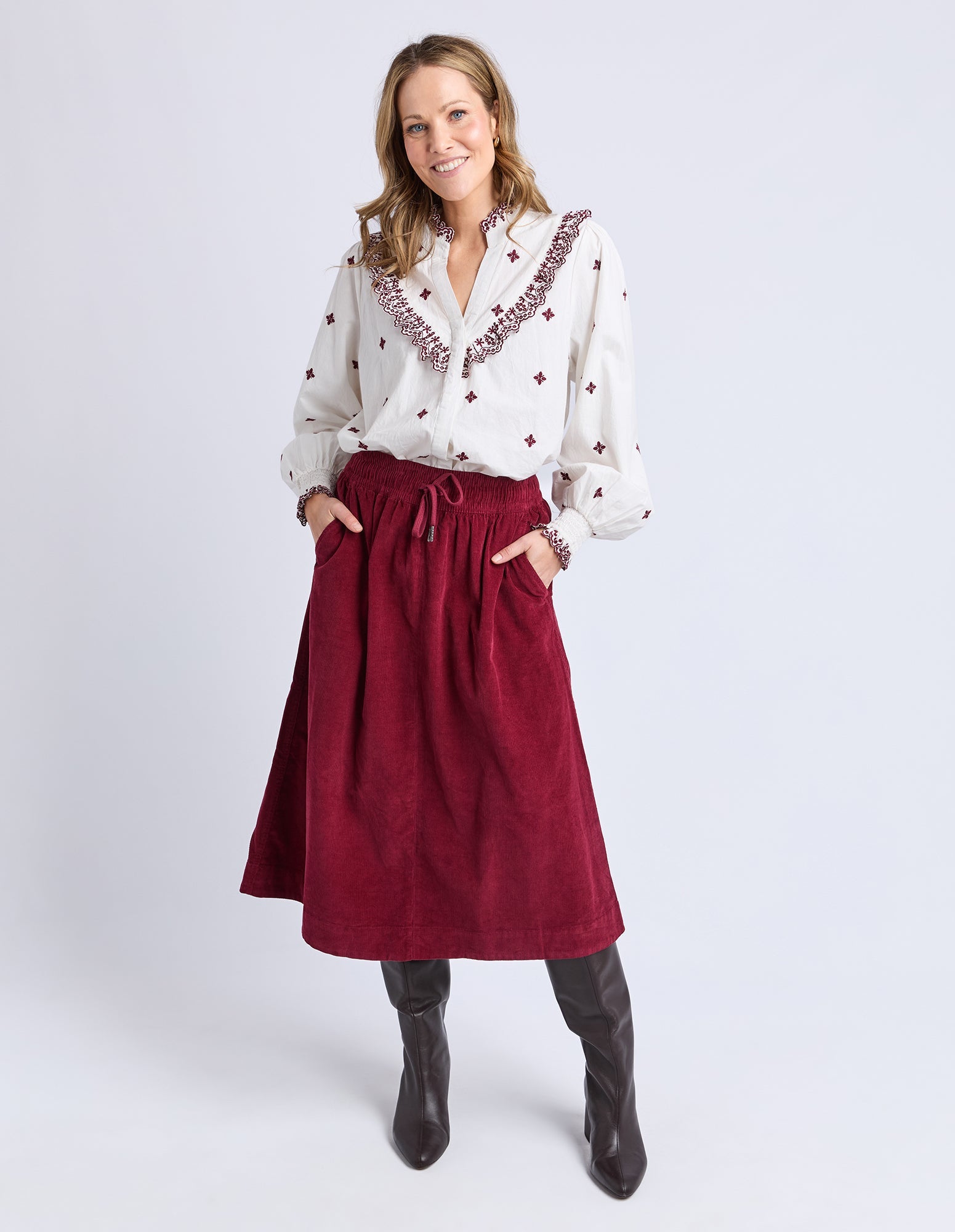 Winnie Cord Skirt