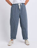 Penny Pinstripe Barrel Jogger