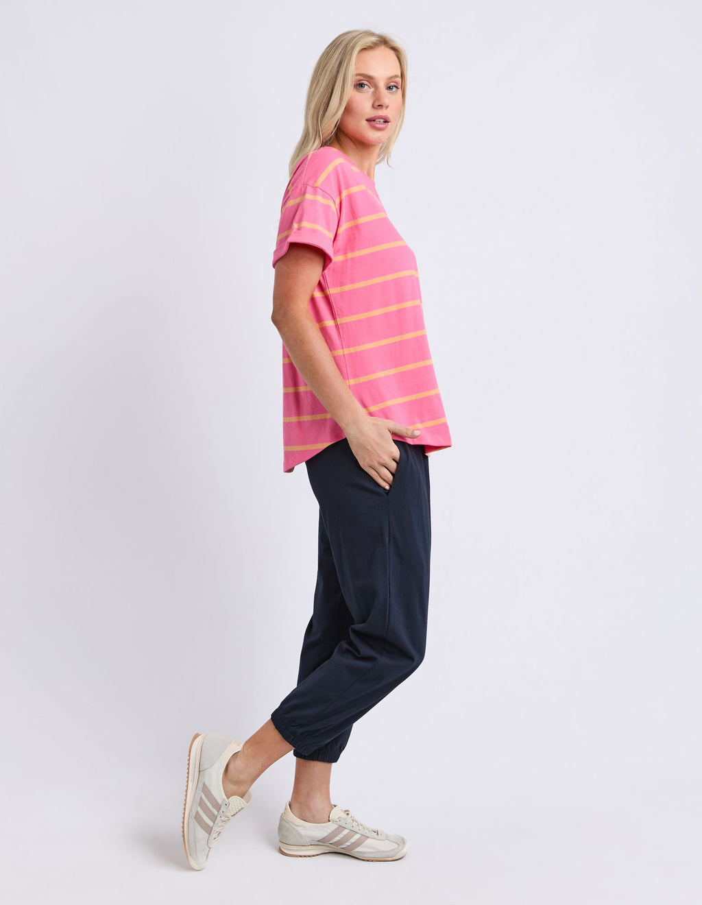 Halli Stripe Short Sleeve Tee