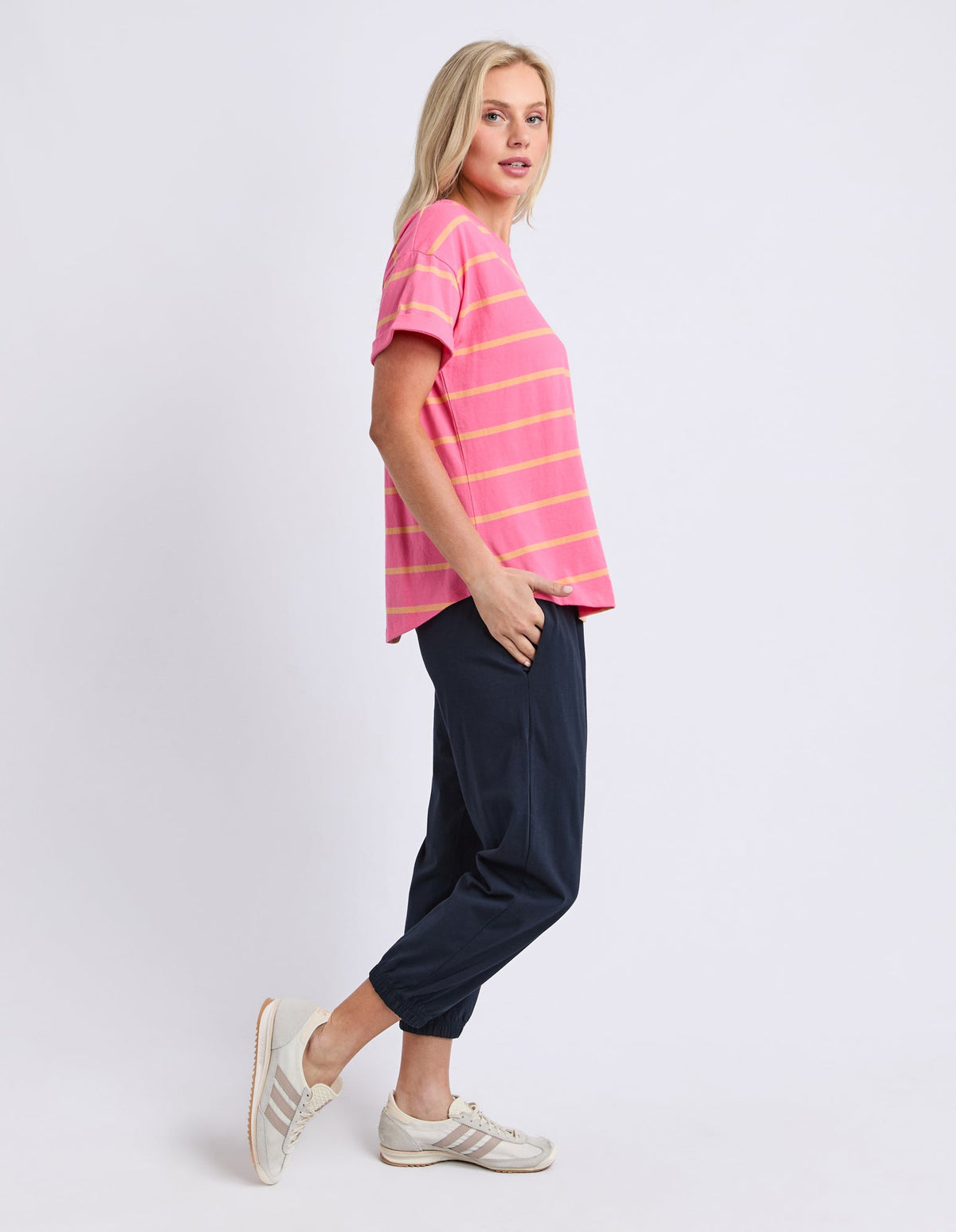 Halli Stripe Short Sleeve Tee