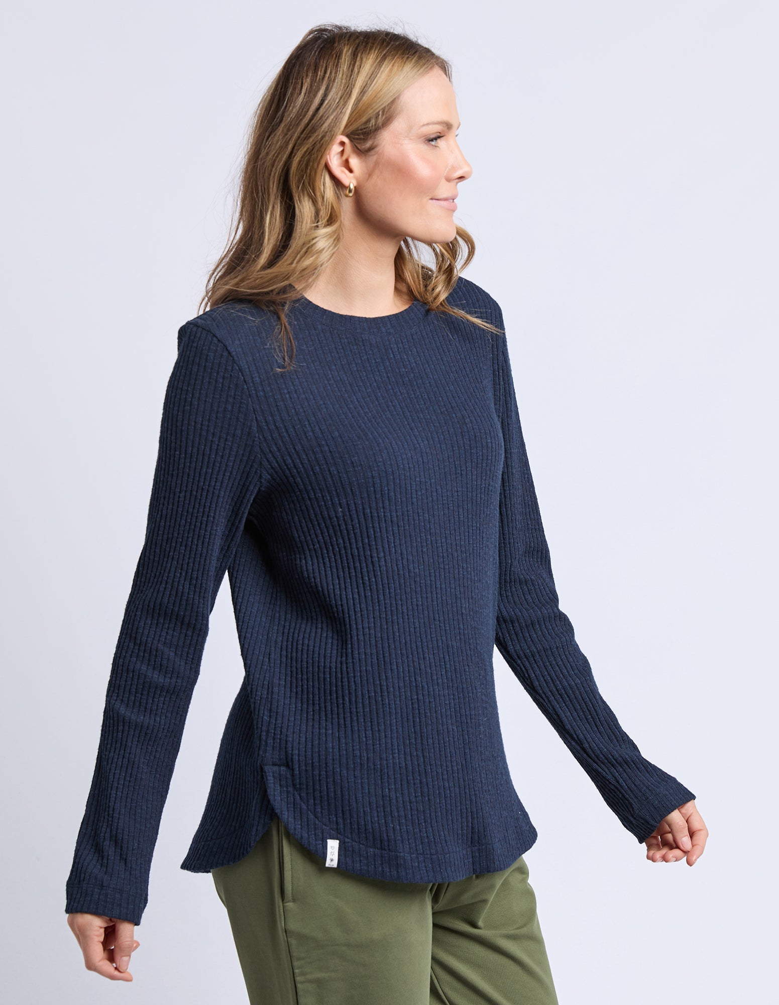 Veronica Rib Long Sleeve Tee