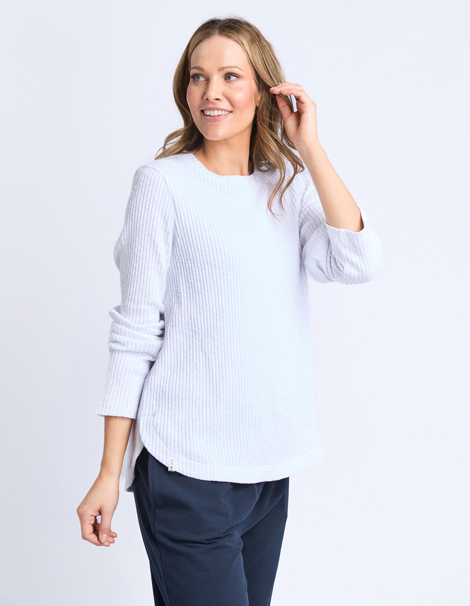 Veronica Rib Long Sleeve Tee