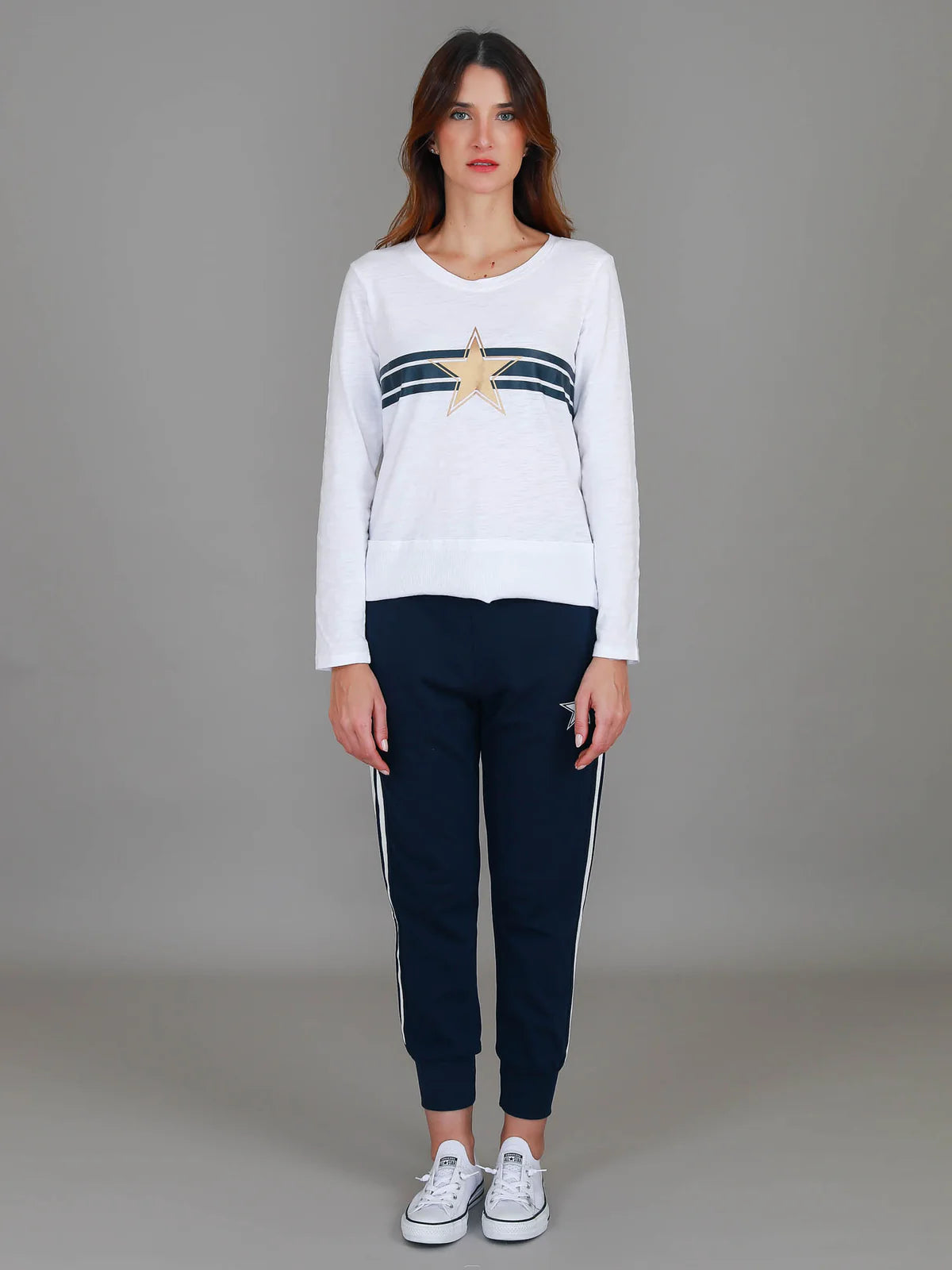 Sonya Gold Star Stripe T Shirt