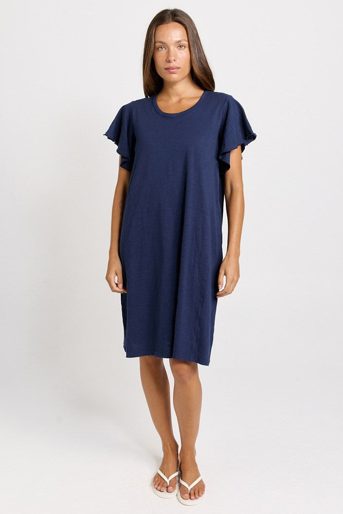 Celene Frill Sleeve T-Shirt Dress