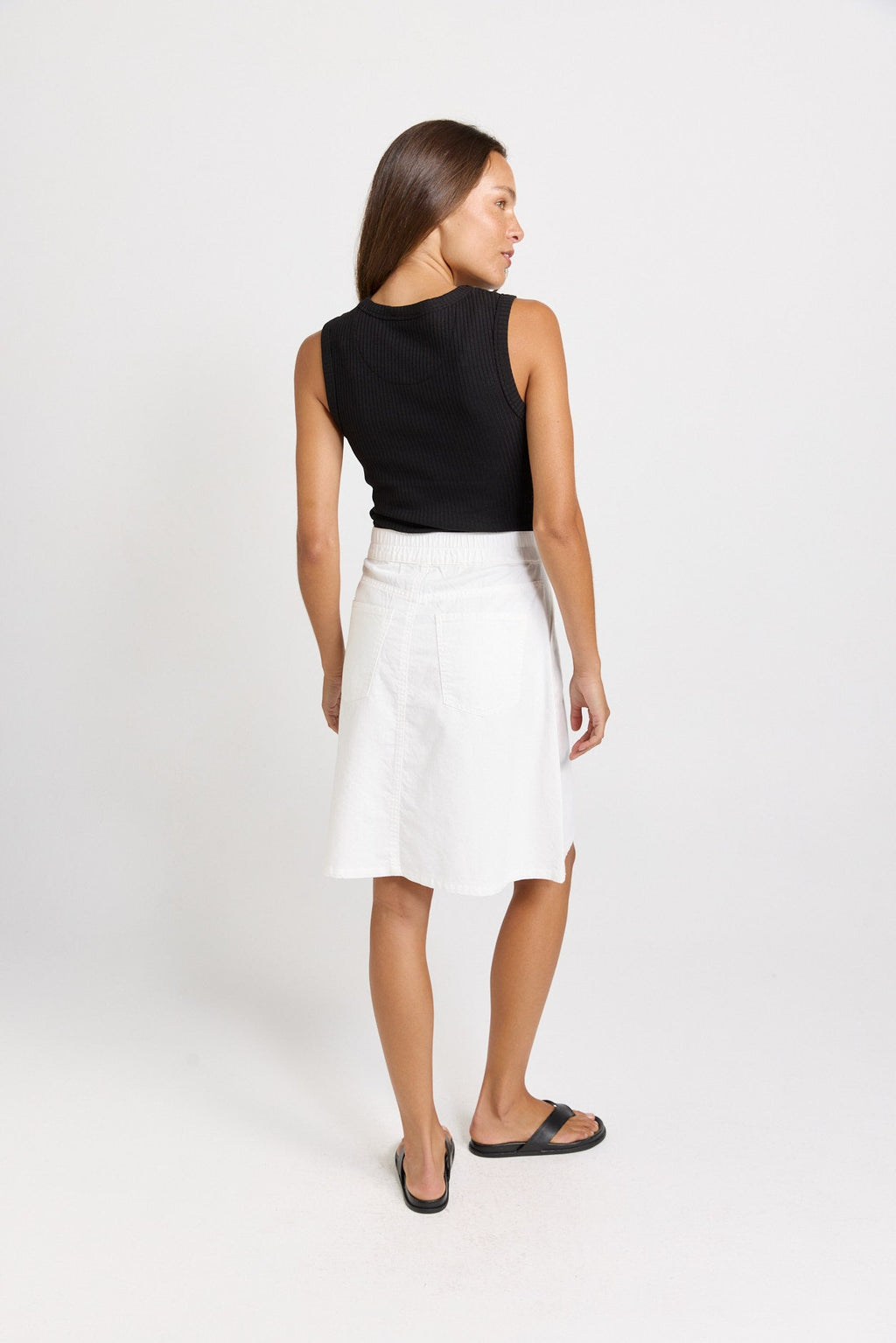 Aida A-Line Denim Skirt