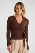 Brigitte Wrap Top
