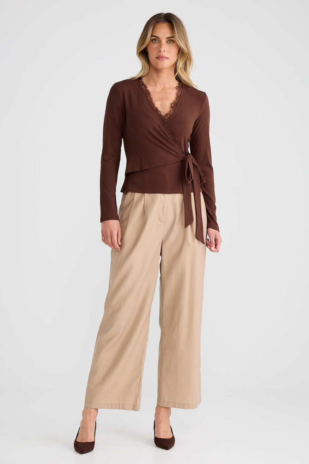 Brigitte Wrap Top