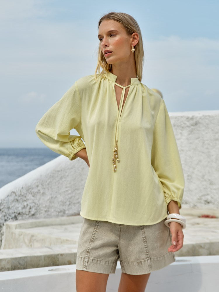 Shae Split Neck Blouse