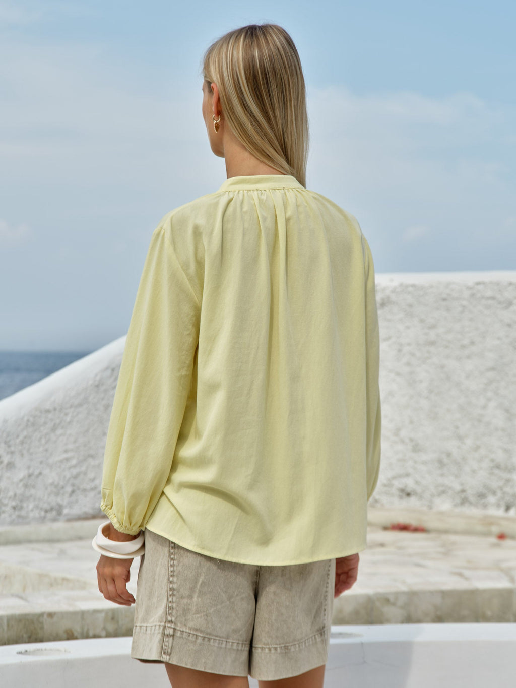 Shae Split Neck Blouse