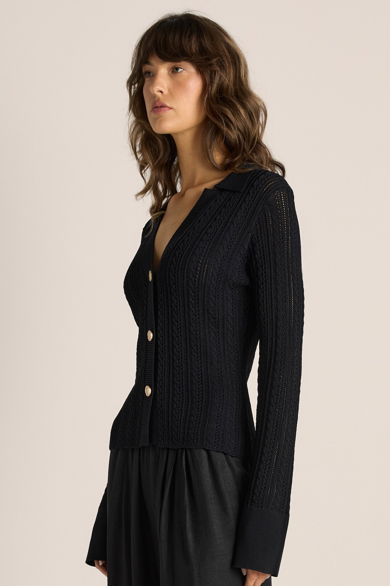 Audrey Pointelle Top
