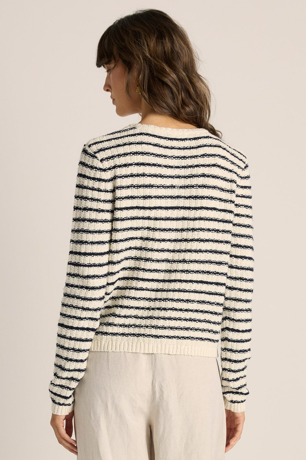Elle Stripe Knit Cardigan