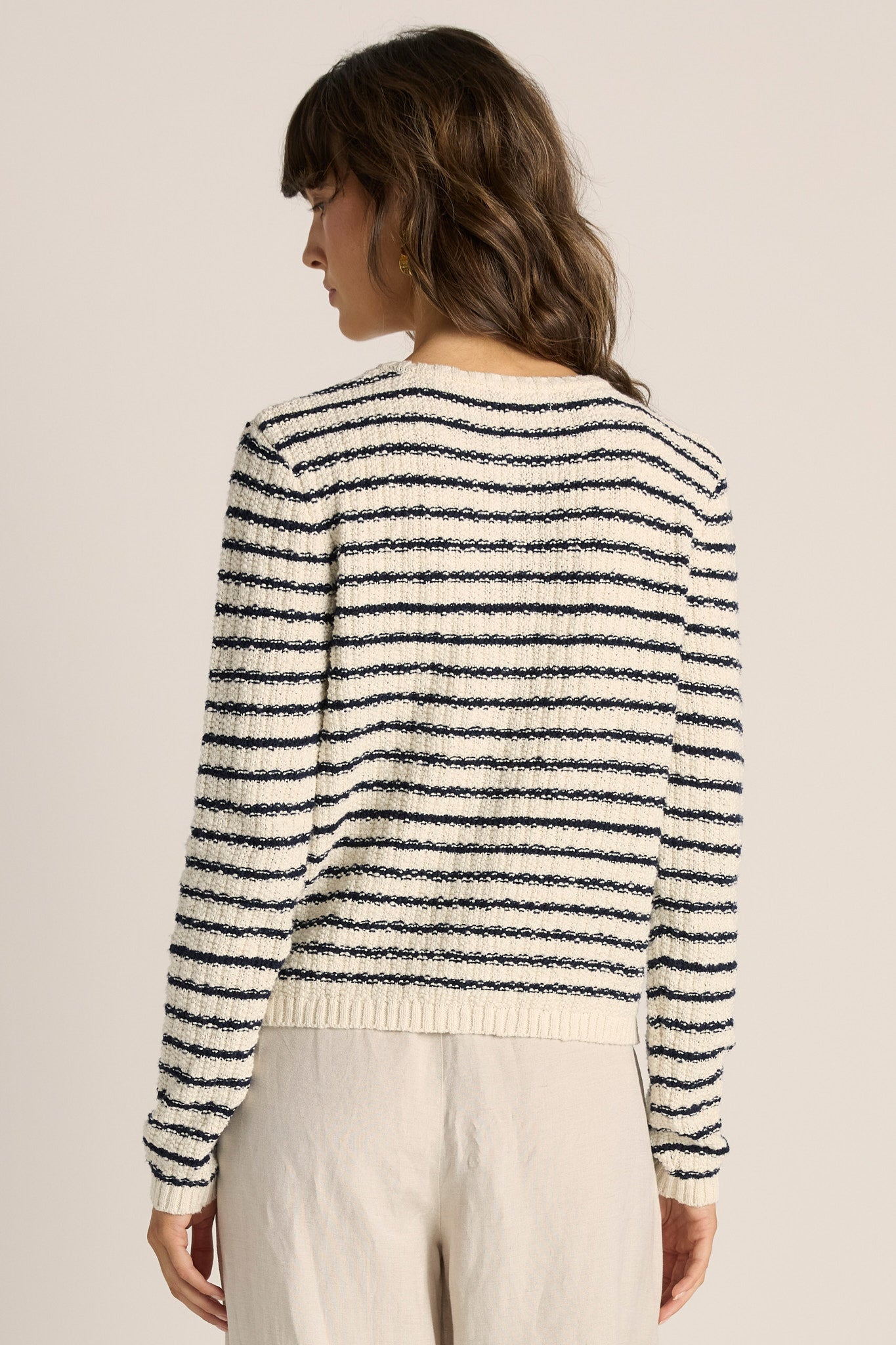 Elle Stripe Knit Cardigan