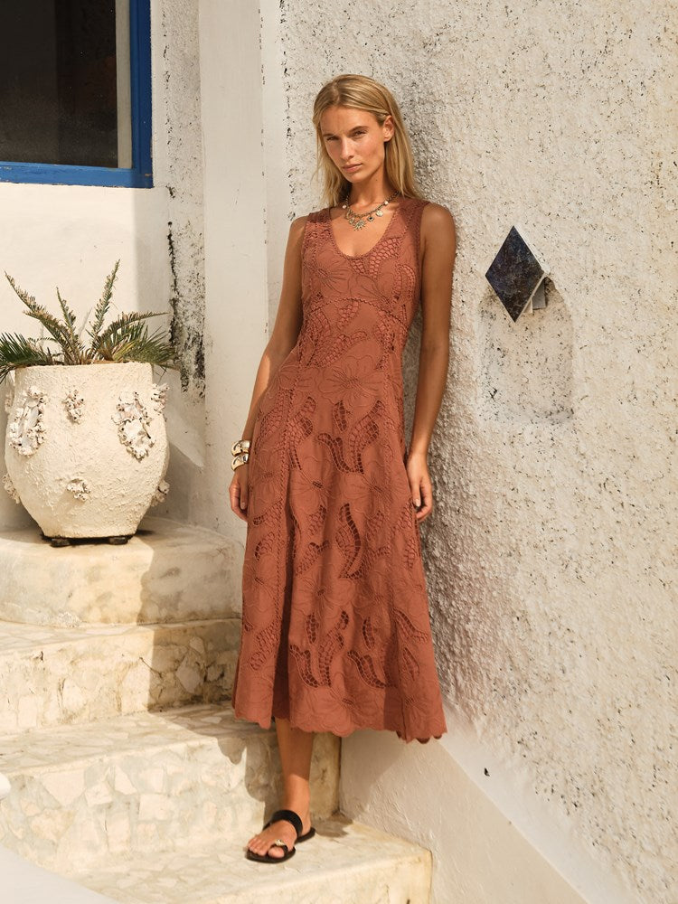 Alessia Lace Midi Dress