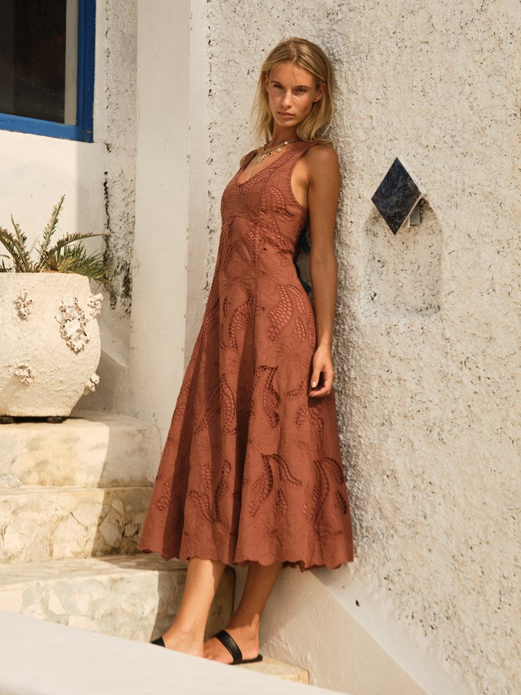 Alessia Lace Midi Dress