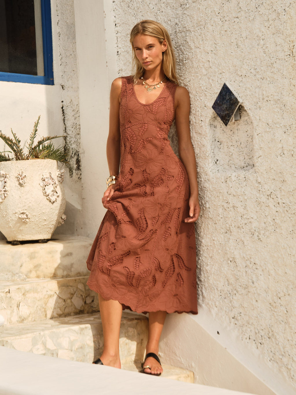 Alessia Lace Midi Dress