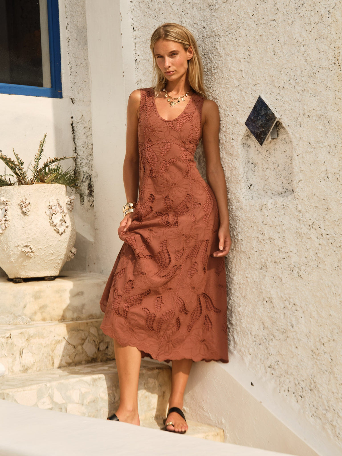 Alessia Lace Midi Dress