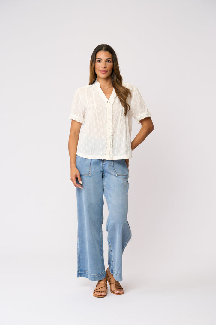 Crushing It Cap Sleeve Shirt