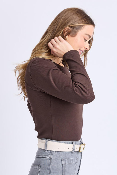 Scoop L/S Rib
