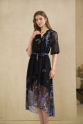 Aerin Printed Long Dress
