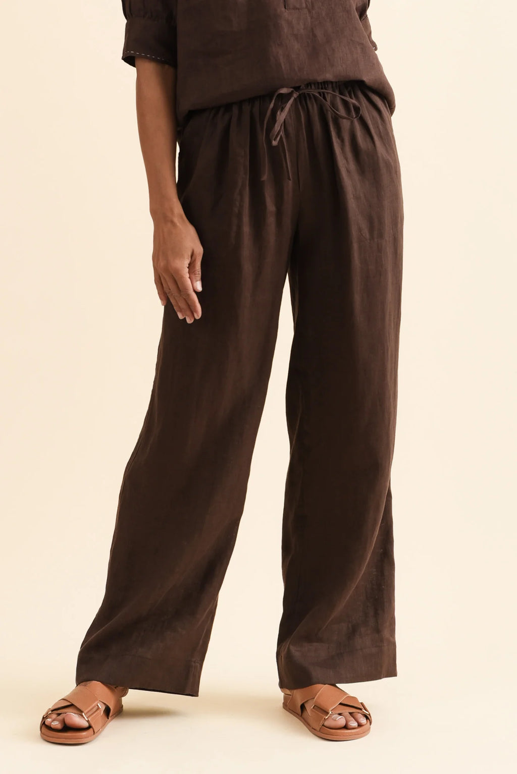 Perry Linen Drawcord Pants