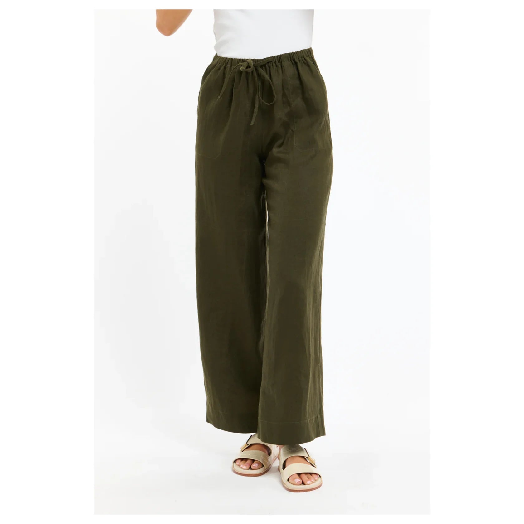 Perry Linen Drawcord Pants