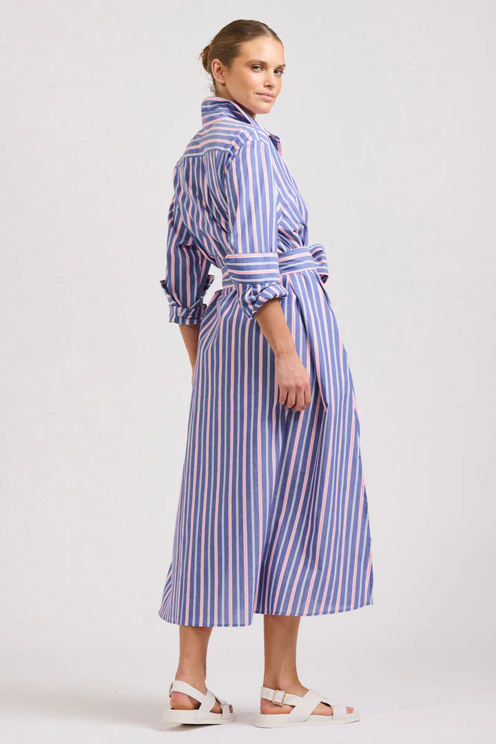 The Luna Oversized Linen Long Shirtdress
