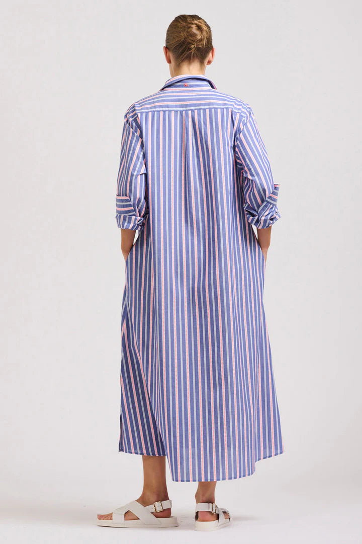The Luna Oversized Linen Long Shirtdress