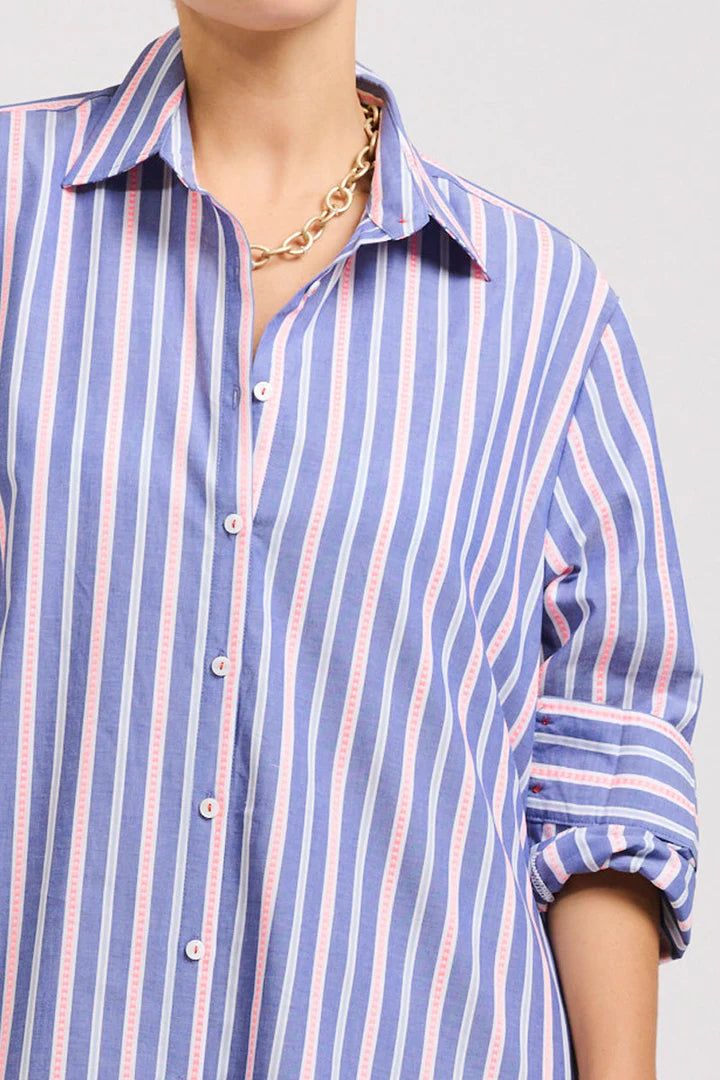 The Luna Oversized Linen Long Shirtdress