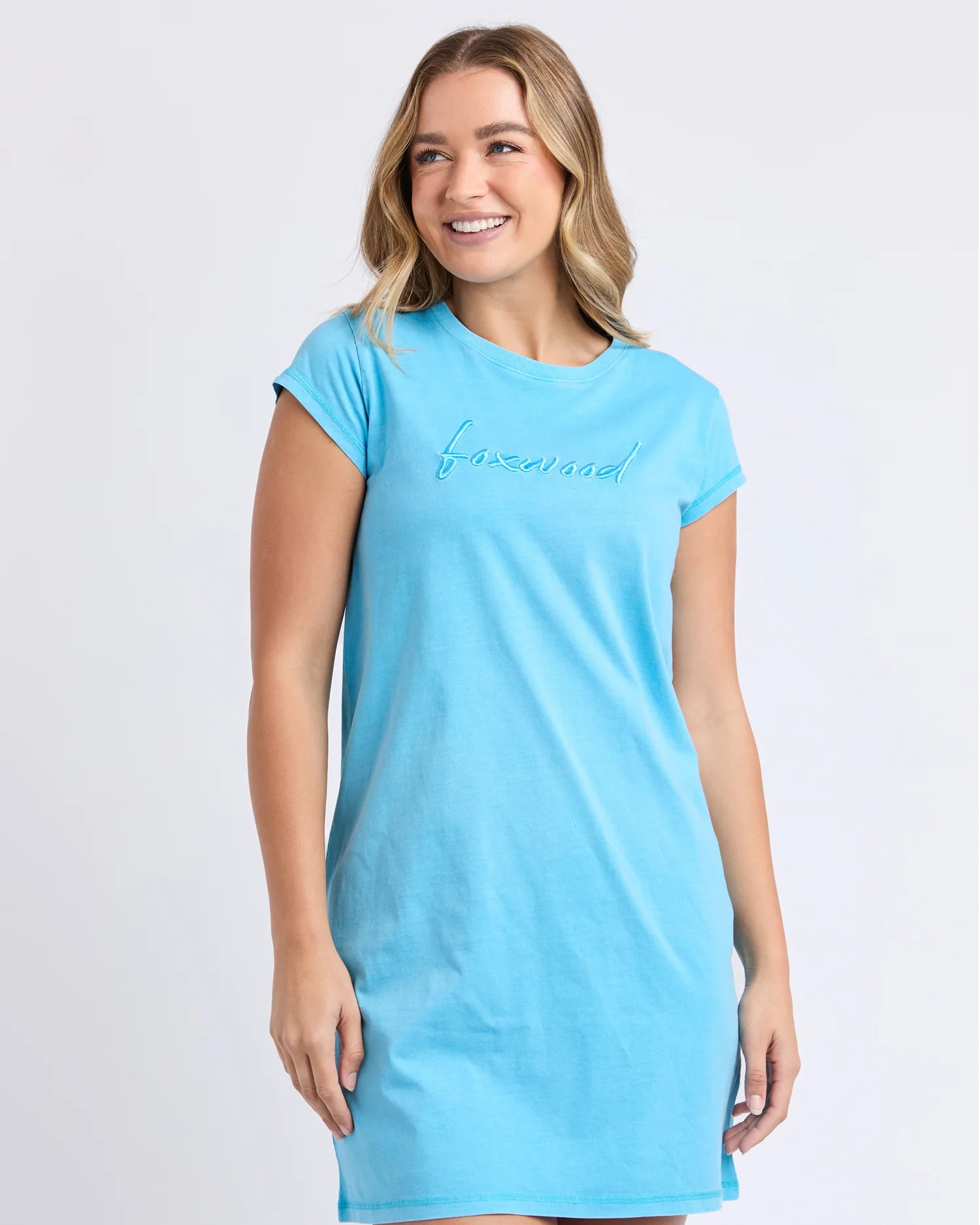 Signature Embroidery Tee Dress
