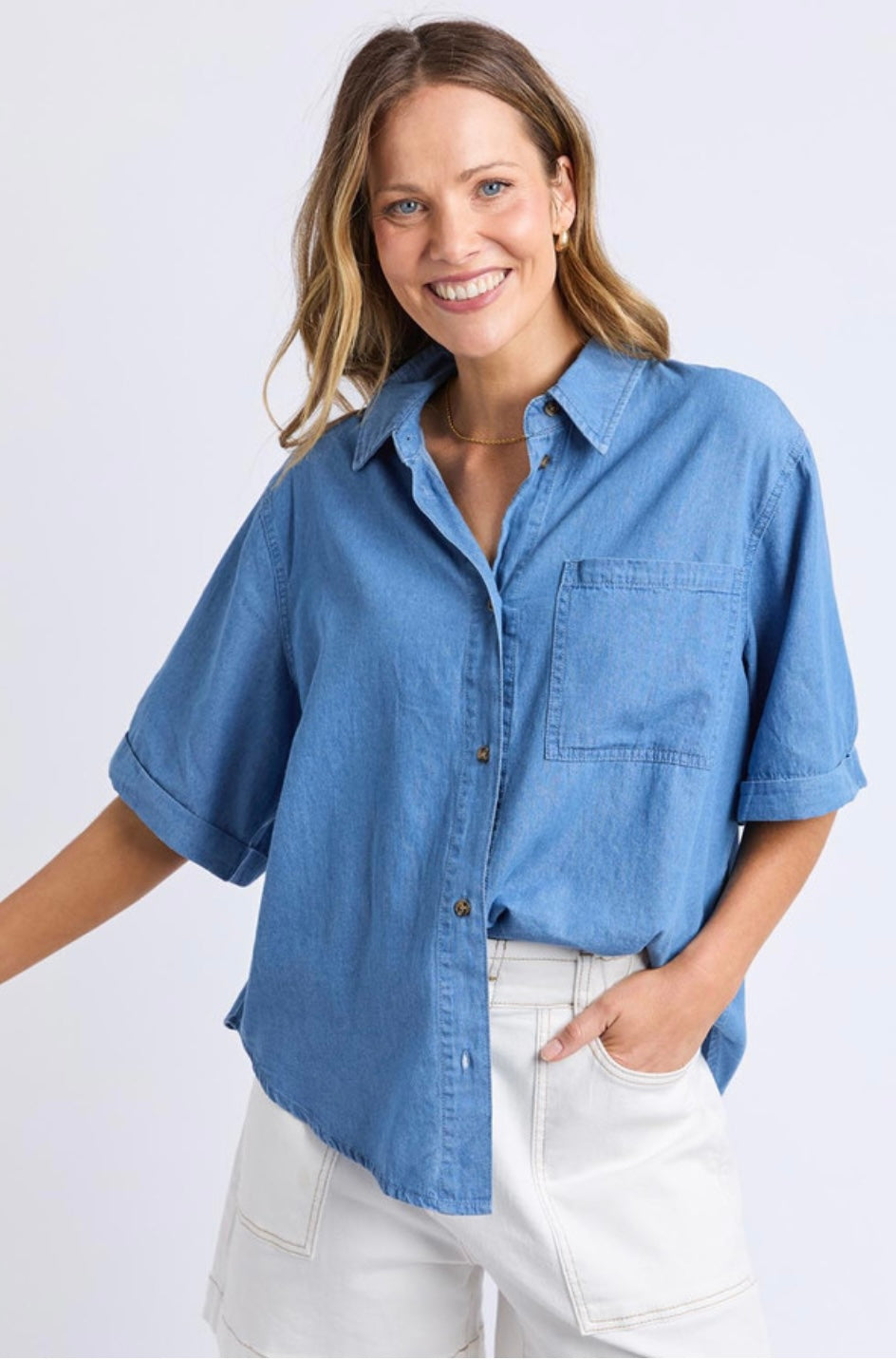 Blissful Chambray SS Shirt