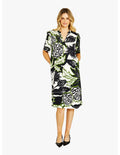 Abstract Floral Shift Dress