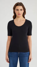 Alina Scoop Neck S/S Tee