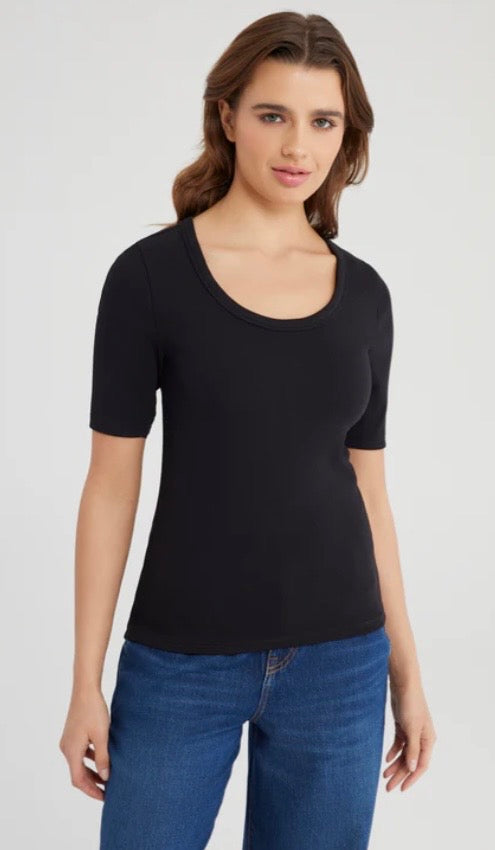 Alina Scoop Neck S/S Tee