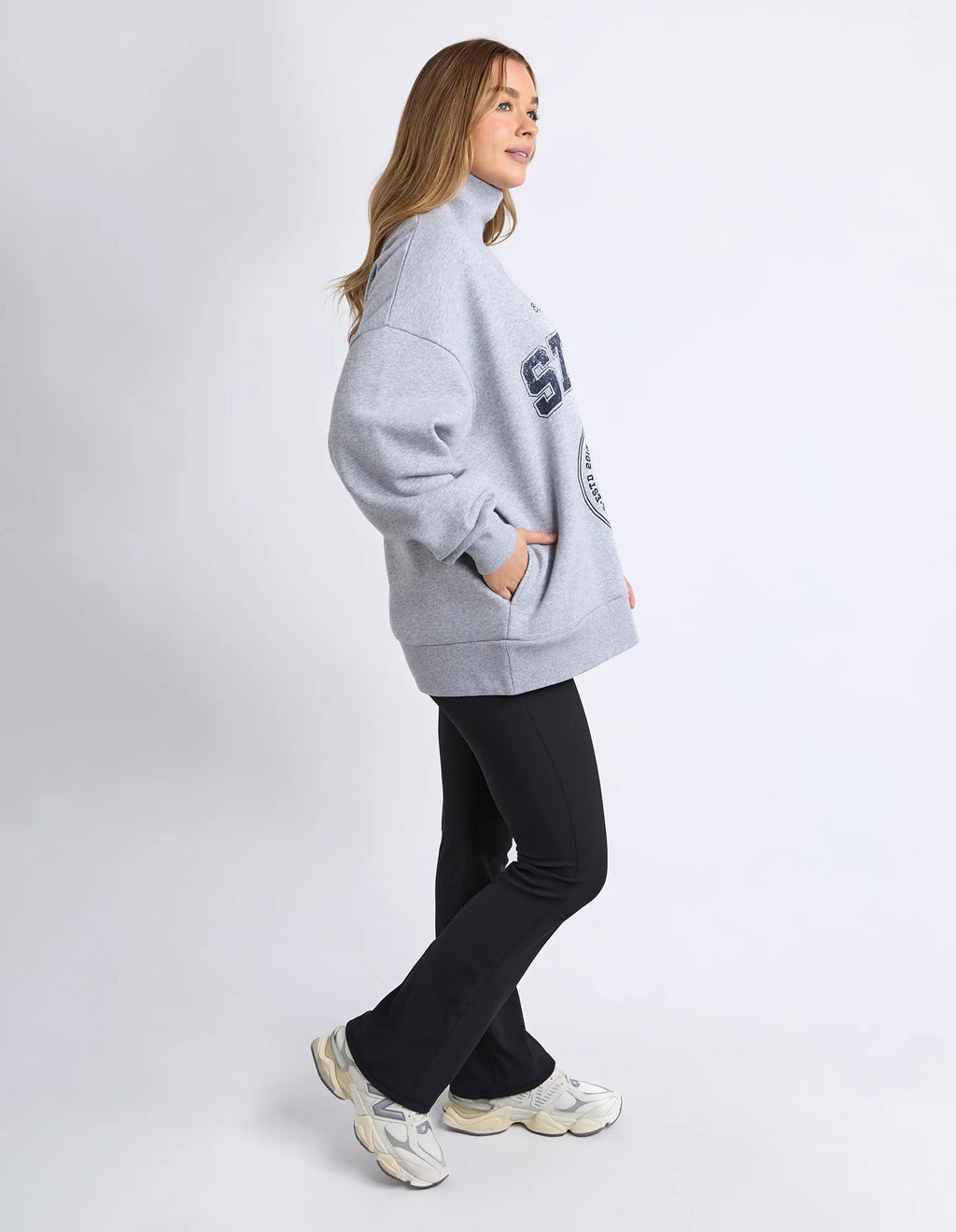 Studio Mock Neck Crew