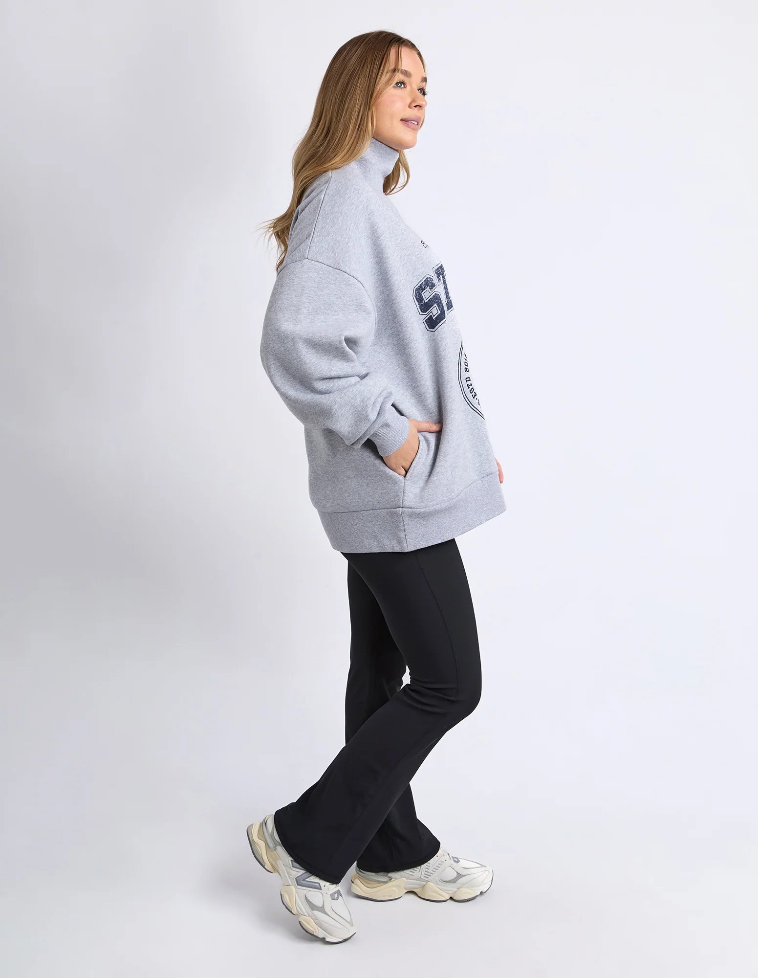 Studio Mock Neck Crew