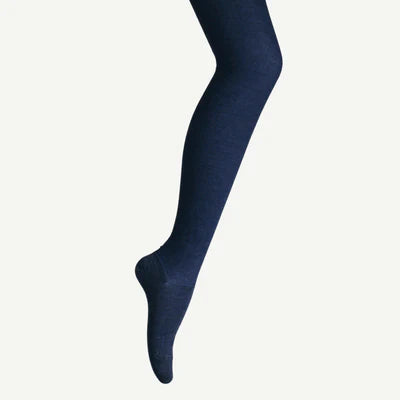 Merino Wool Textured Knit Tights