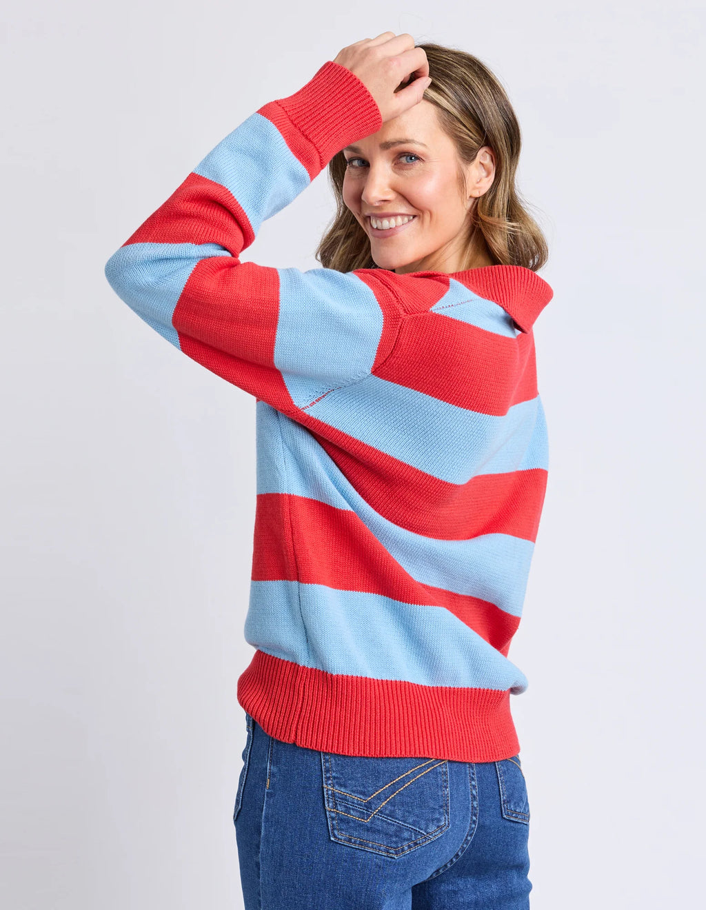 Striped Knit Polo