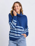 Striped Roll Neck Sweater