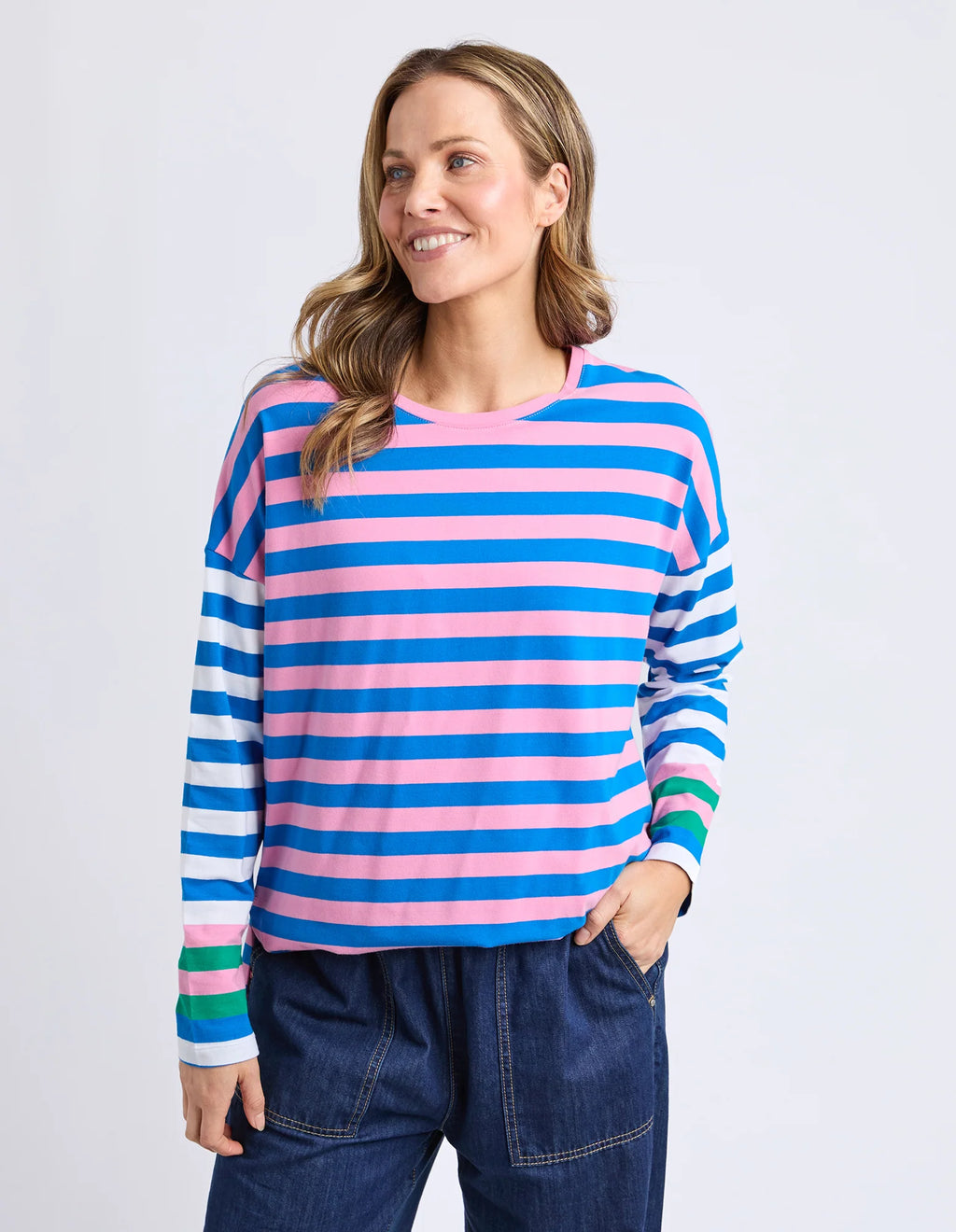 Taffy Stripe Long Sleeve Tee