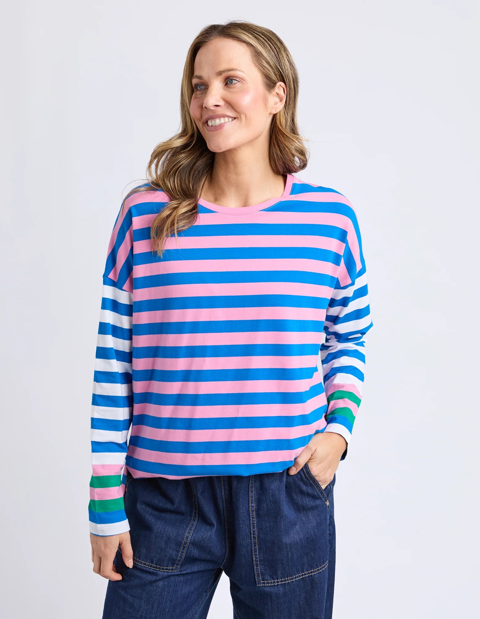 Taffy Stripe Long Sleeve Tee