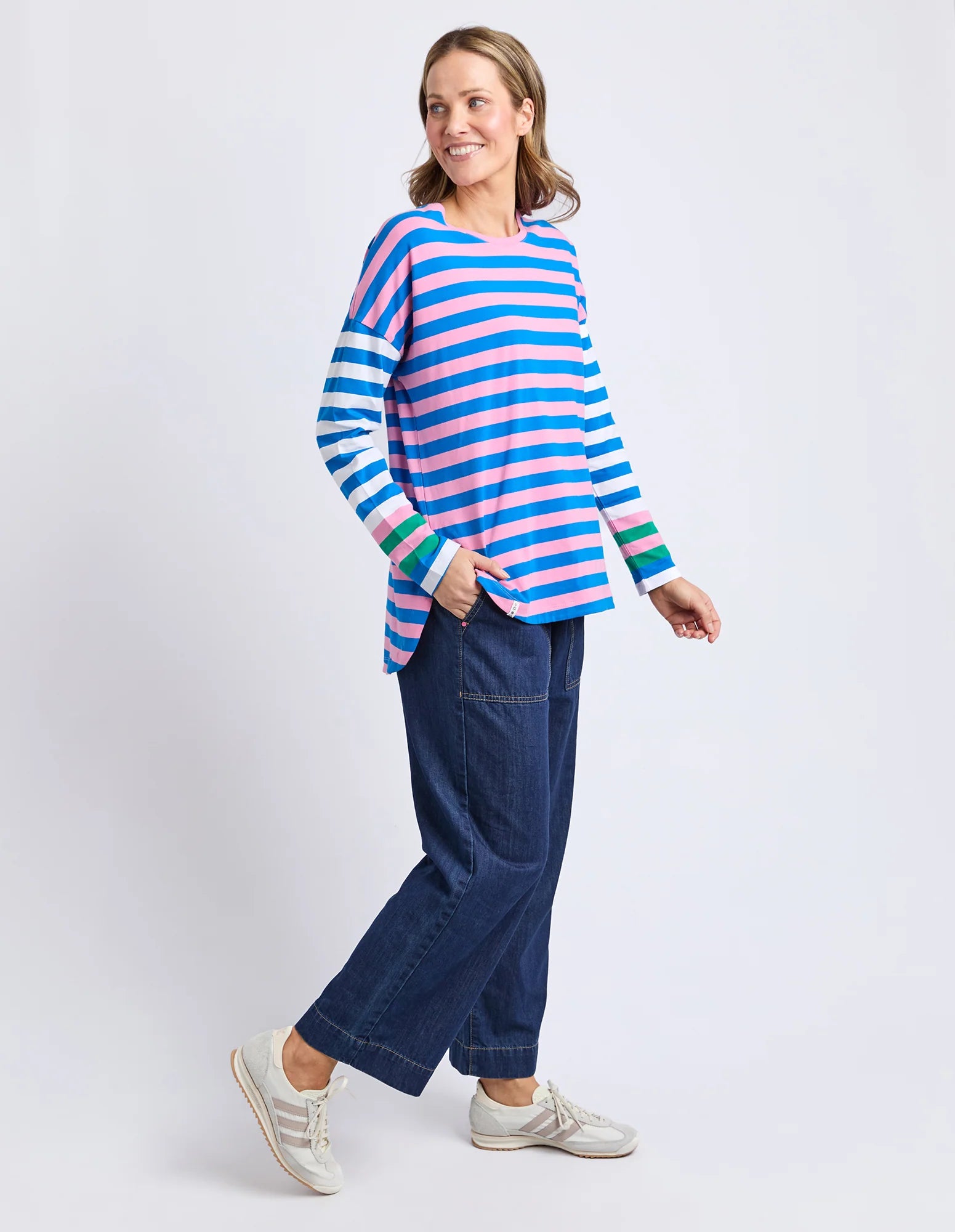 Taffy Stripe Long Sleeve Tee